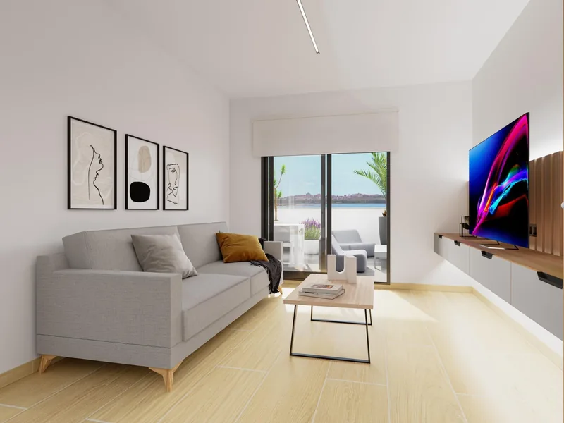 Nieuwbouw appartementen met toeristische vergunning en uitzicht op de lagune in El Raso Guardamar del Segura