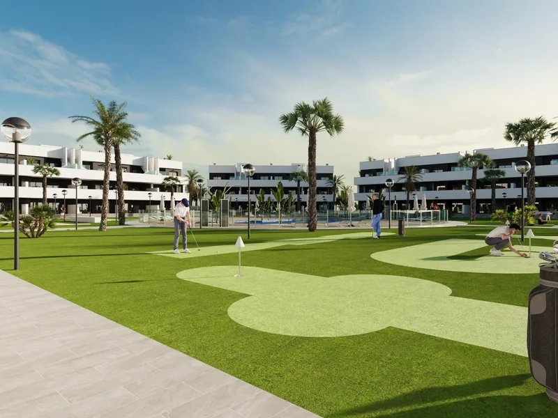 Nieuwbouw appartementen met toeristische vergunning en uitzicht op de lagune in El Raso Guardamar del Segura