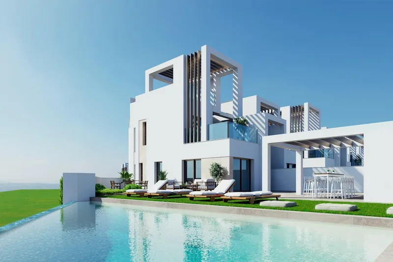 Nieuwbouwwoningen met privézwembad bij Serena Golf-Los Alcazares