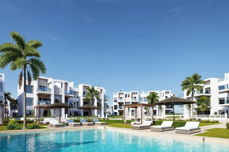 Nieuwbouw resortappartementen bij La Serena Golf-Los Alcazares vlakbij het strand