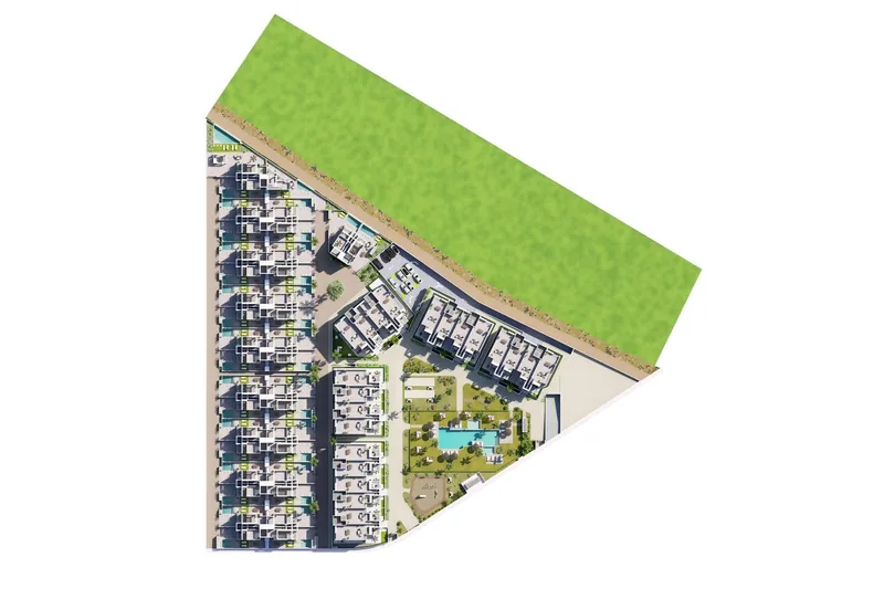 Nieuwbouw resortappartementen bij La Serena Golf-Los Alcazares vlakbij het strand