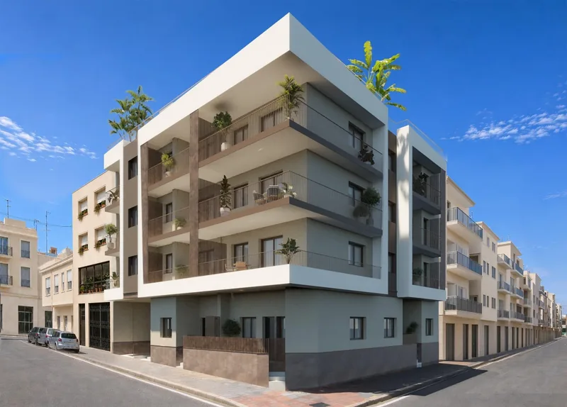 Nieuwbouwwoningen in het hart van Santa Pola, op slechts 600 meter van het strand