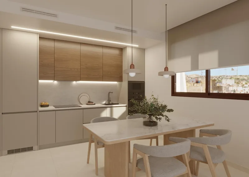 Nieuwbouwwoningen in het hart van Santa Pola, op slechts 600 meter van het strand