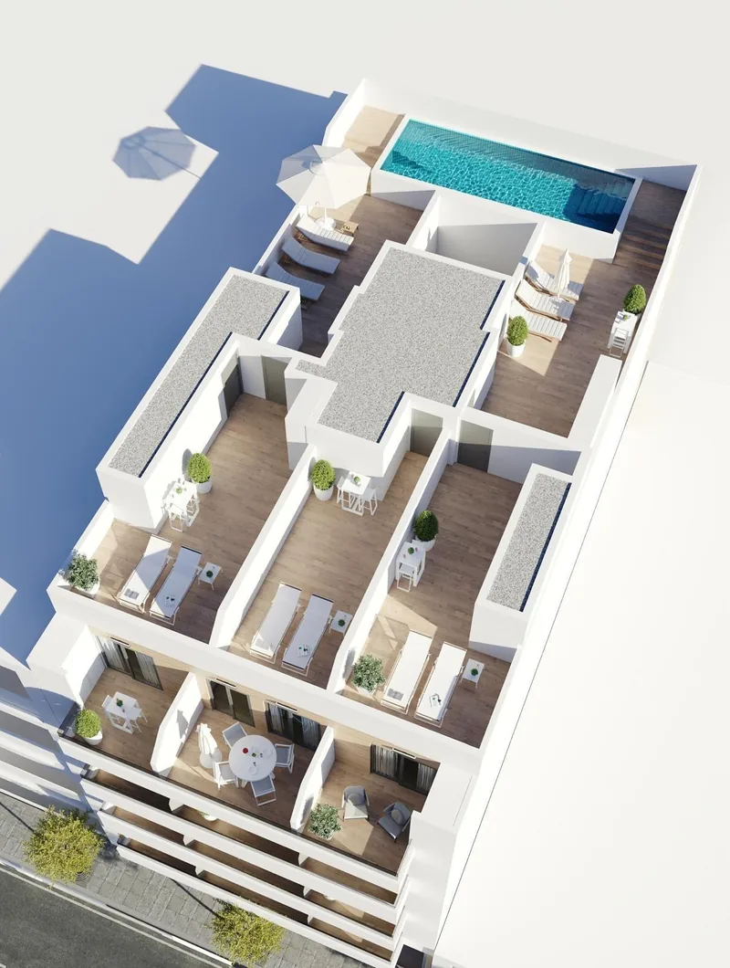 Nieuwbouwappartementen in Torrevieja Op slechts 600 m van het strand Playa del Cura